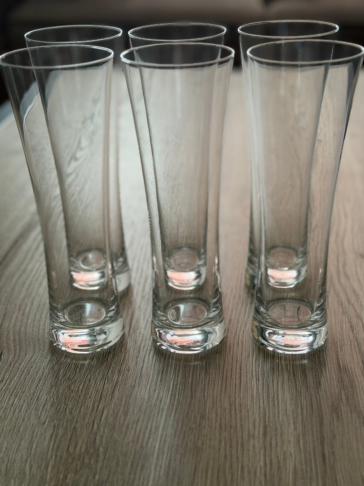 6 Schott Zwiesel witbierglazen, Verzamelen, Ophalen, Zo goed als nieuw, Bierglas