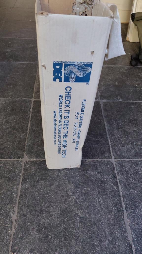 Flexibele afzuigslang - 40cm ingerold, 4m uitgerekt, Doe-het-zelf en Verbouw, Ventilatie en Afzuiging, Ophalen of Verzenden, Nieuw