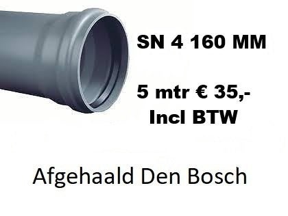 PVC buizen SN4 110/125/160/drainage/straatkolk/lijngoot, Ophalen, Nieuw, Kunststof, Overige typen