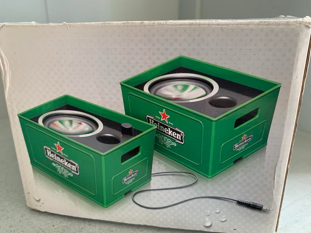 Heineken Speakerkratjes - Draagbare Speakers, Audio, Tv en Foto, Luidsprekers, Overige merken, Overige typen, Ophalen of Verzenden