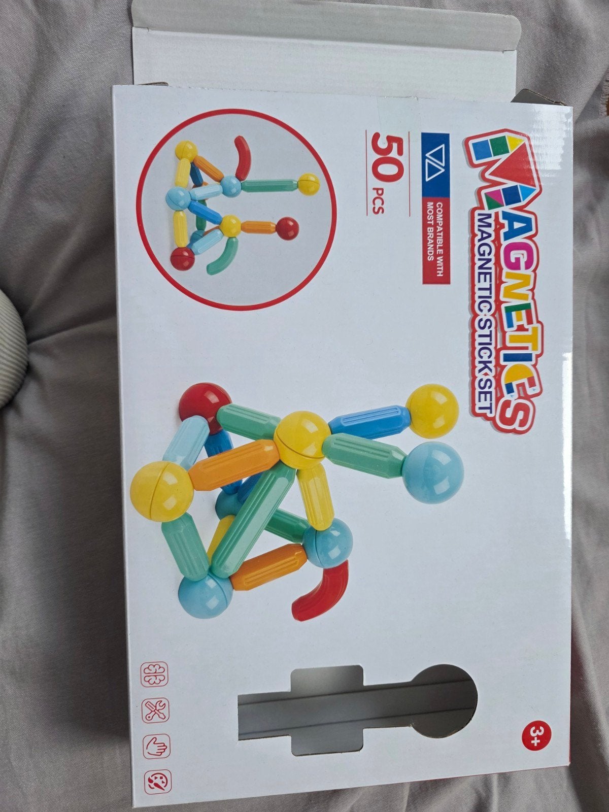 Magnetisch Bouwspeelgoed - Magnetische Sticks Set 50 Stuks, Ophalen of Verzenden, Nieuw, Overige merken