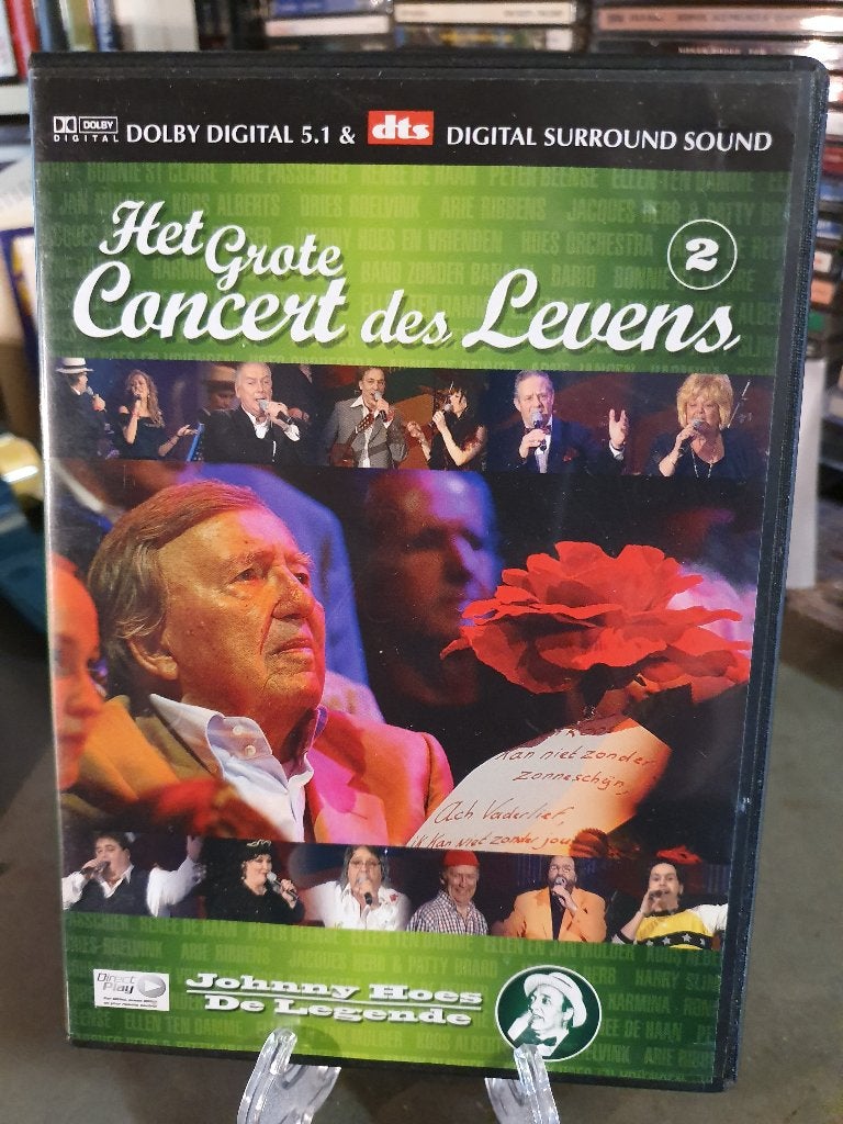 Het grote concert des levens Jonny Hoes de legende DVD, Alle leeftijden, Ophalen, Zo goed als nieuw