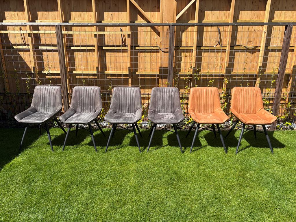 Zes MX Sofa eetkamerstoelen, Ophalen, Gebruikt, Vijf, Zes of meer stoelen, Stof