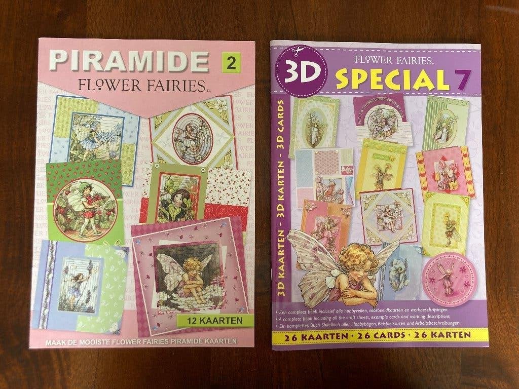 Set van 2 Flower Faries magazines om zelf kaarten te maken, Hobby en Vrije tijd, Handgemaakt, Nieuw, Meerkleurig, Papier of Karton