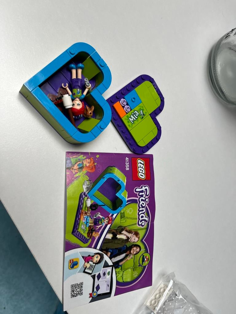 Lego Friends 41358 Mia's hartvormige doosje, Gebruikt, Lego, Friends, Ophalen of Verzenden