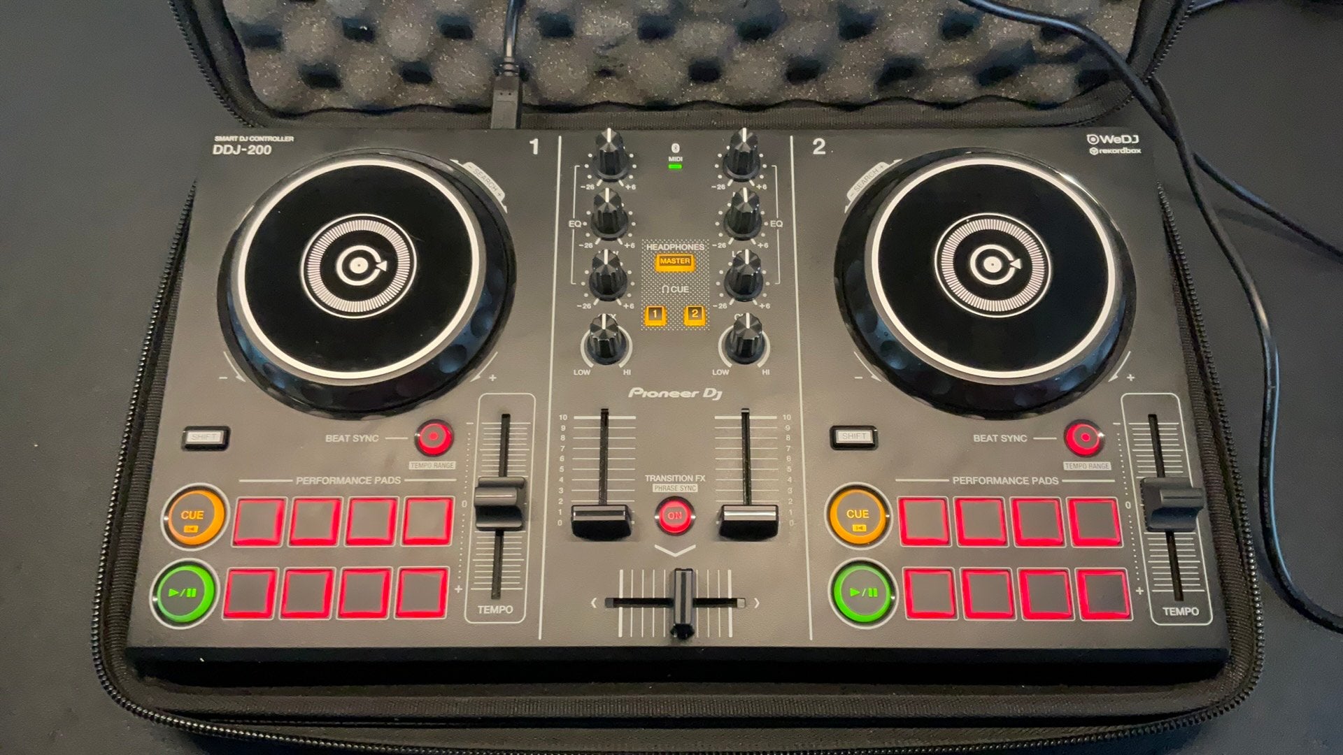 Pioneer DDJ-200 met doos en draagtas, Muziek en Instrumenten, Ophalen of Verzenden, Zo goed als nieuw, Dj-set, Pioneer