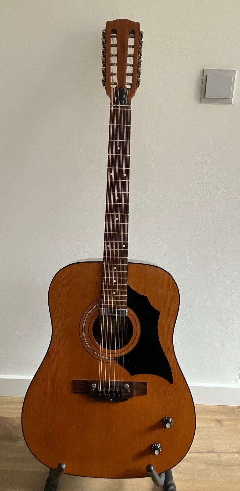 Melody 1250 EL (EKO) 12 snarige gitaar Italië 1972, Ophalen of Verzenden, Gebruikt, Western- of Steelstringgitaar, 12-snarig