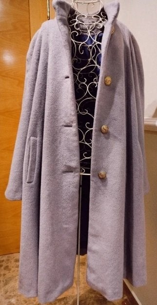 Lila Cashmere & Wol Blend Jas – 46/48/50, Ophalen of Verzenden, Nieuw, Maat 46/48 (XL) of groter, Paars
