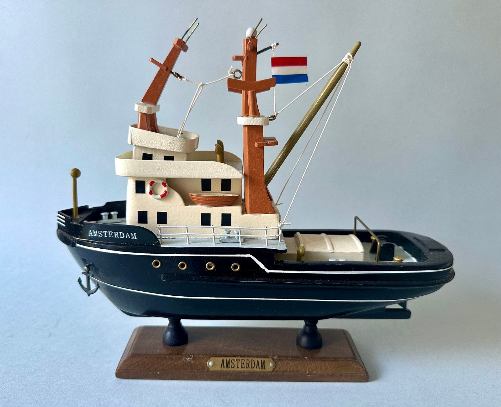 Houten modelboot Amsterdam, Ophalen of Verzenden, Zo goed als nieuw