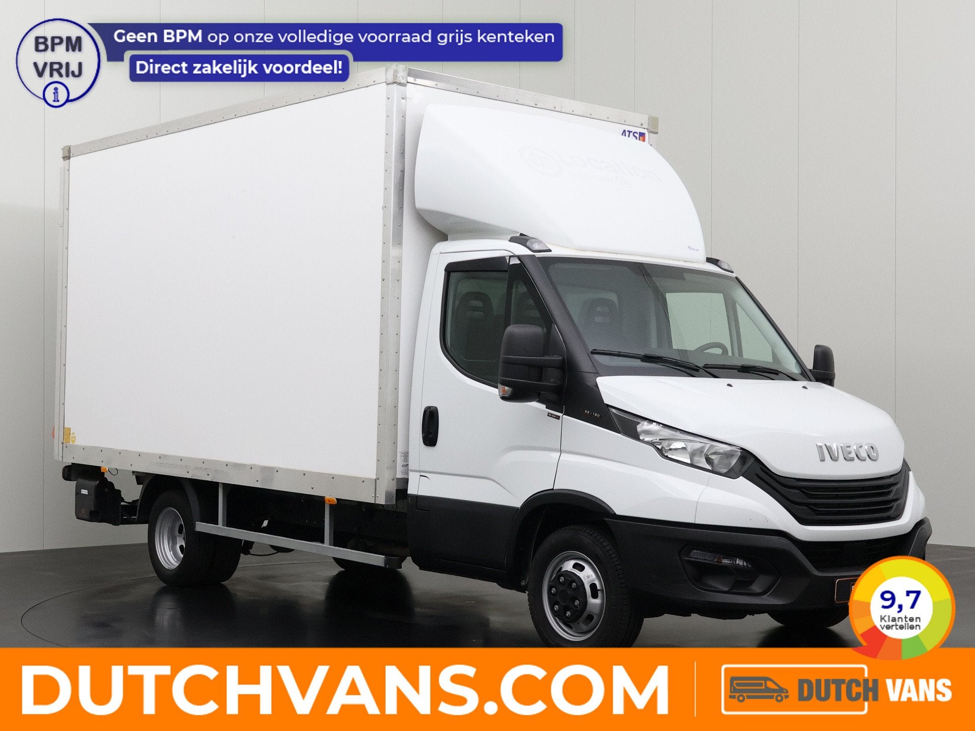 Iveco Daily 35C16 3.0L Bakwagen+Laadklep | 238 Binnenhoogte, Auto's, Gebruikt, Euro 6, 156 pk, Iveco