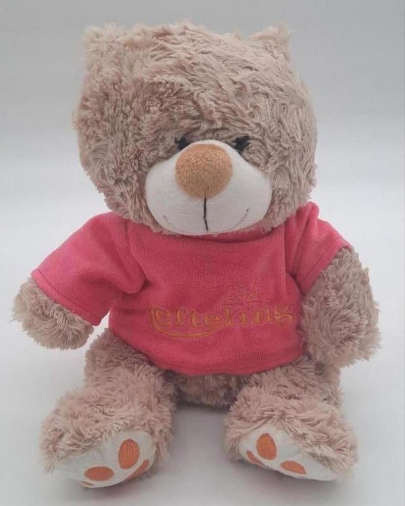 Efteling knuffelbeer met roze shirtje ca. 32cm, Verzamelen, Ophalen of Verzenden, Zo goed als nieuw, Beeldje of Poppetje