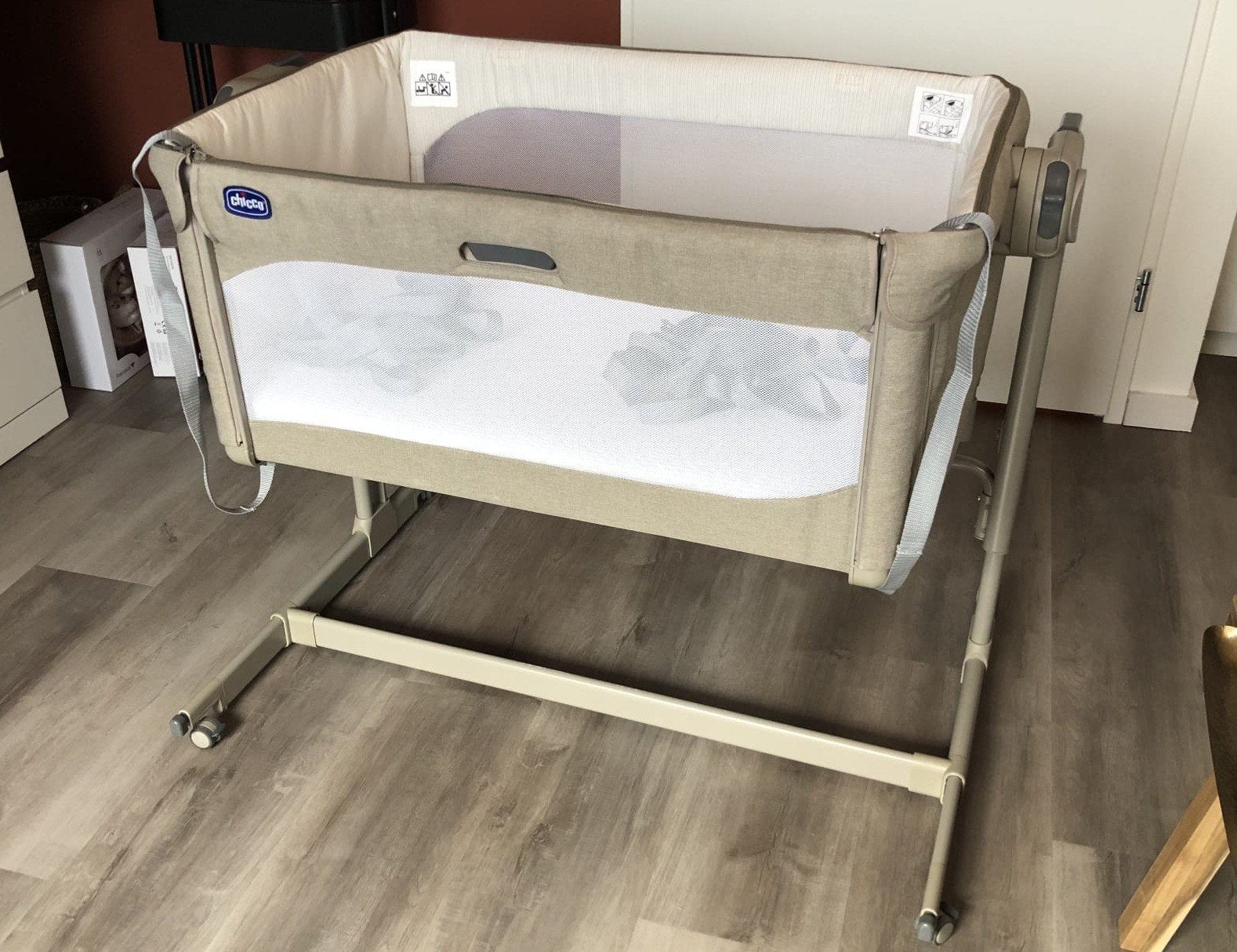 Co-sleeper CHICCO compleet met beddengoed, Ophalen, Zo goed als nieuw, Wieg
