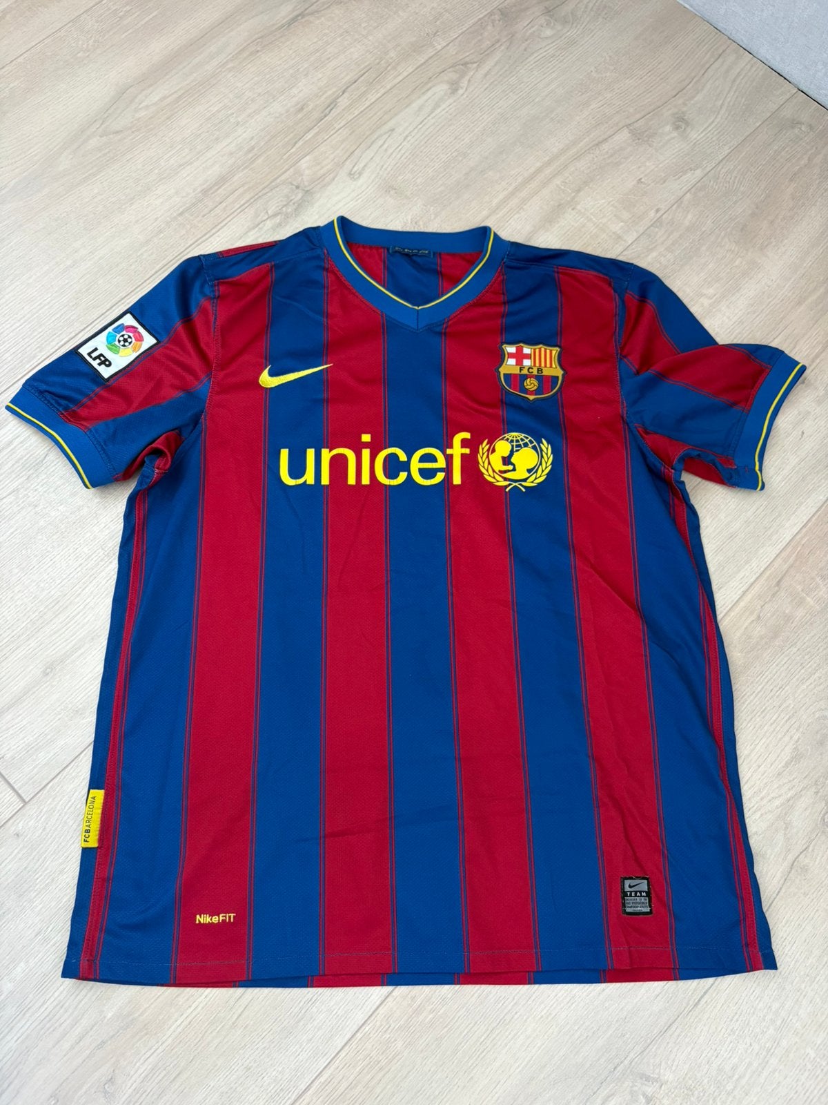 FC Barcelona Thuisshirt 2010/2011 Nike Authentic L, Ophalen of Verzenden, Zo goed als nieuw, Shirt