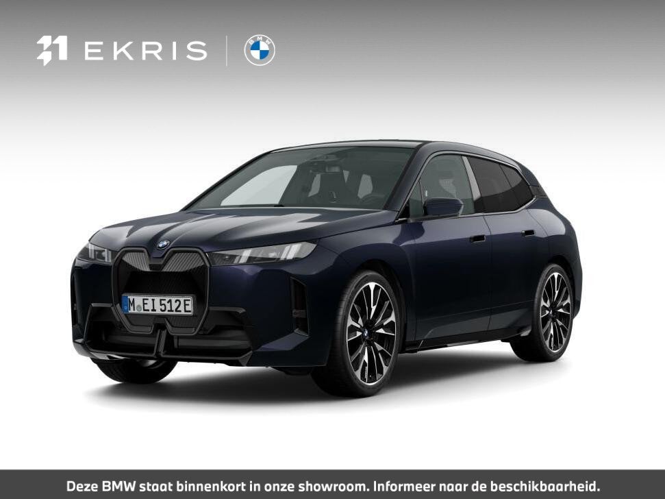 BMW iX xDrive60 M Sportpakket Pro | Innovation Pack | Harman, Auto's, BMW, Automaat, Stof, Zwart, Zwart