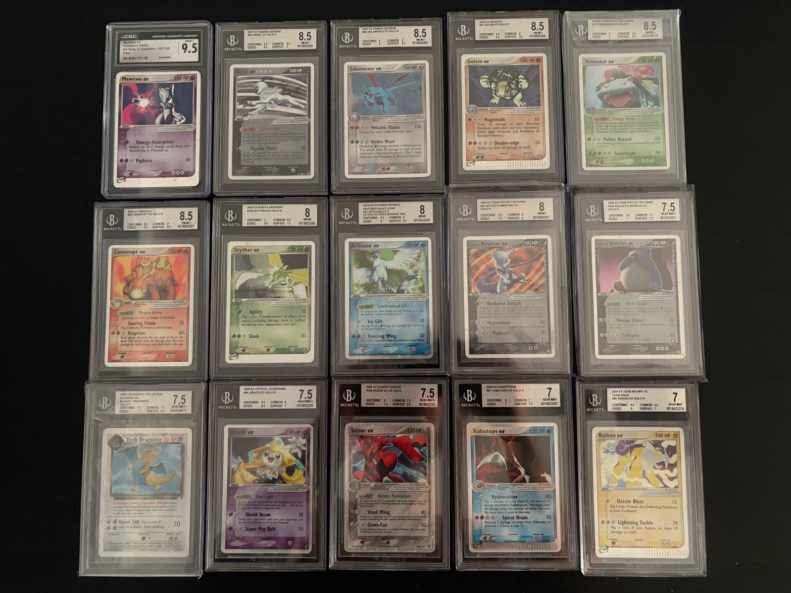 Pokémon Graded Kaarten BGS/CGC - Diverse EX/Holos, Hobby en Vrije tijd, Verzamelkaartspellen | Pokémon, Ophalen of Verzenden, Zo goed als nieuw