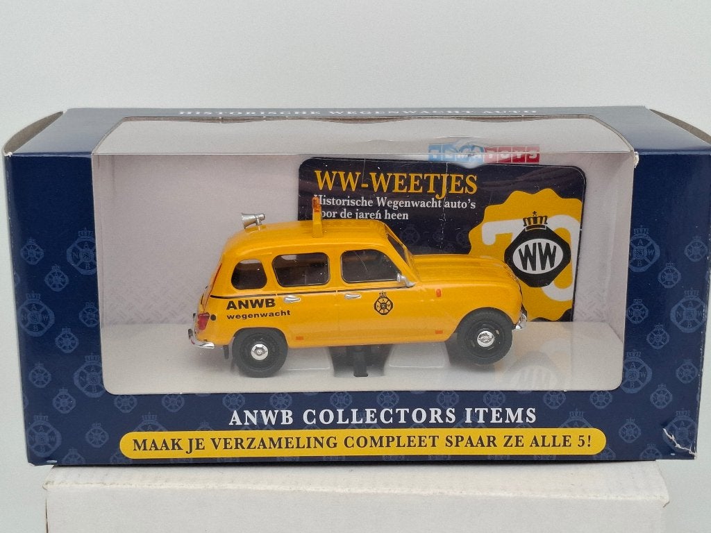 ANWB Renault 4 - 1/43, Hobby en Vrije tijd, Verzenden, Zo goed als nieuw, Auto, Overige merken