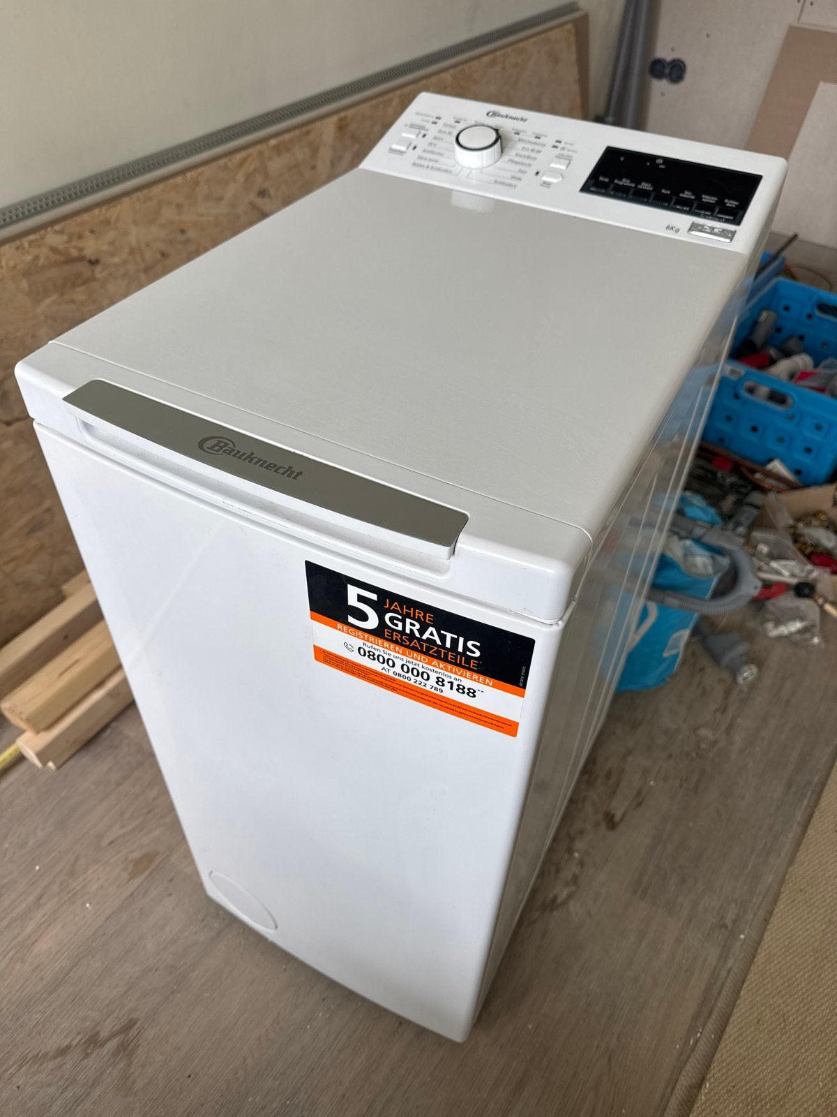 Bauknecht Bovenlader Wasmachine - Zo goed als nieuw, Bovenlader, Ophalen of Verzenden, Zo goed als nieuw, 85 tot 90 cm