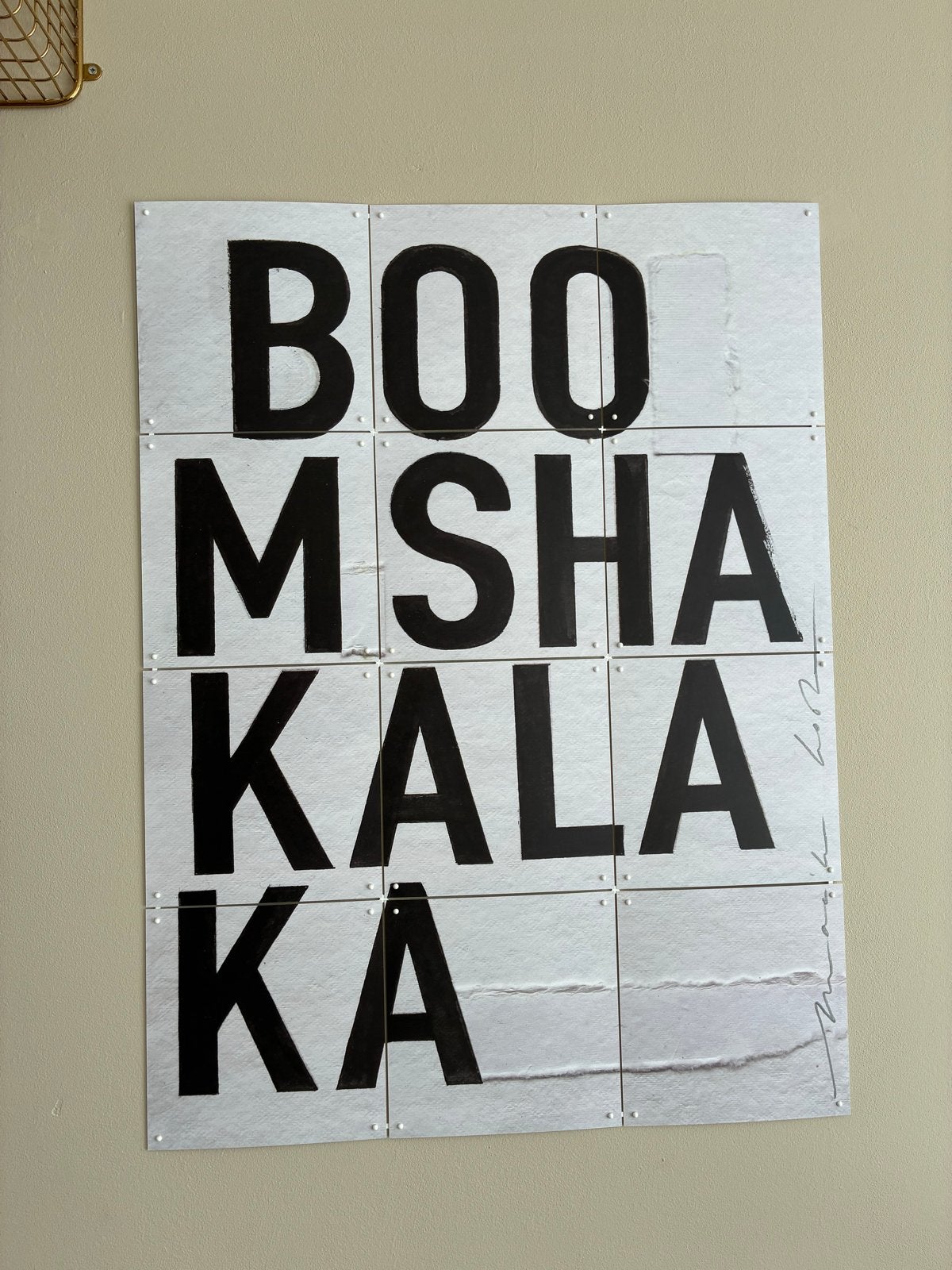 Boomshakalaka IXXI, Ophalen, Zwart, Papier/karton, Zo goed als nieuw
