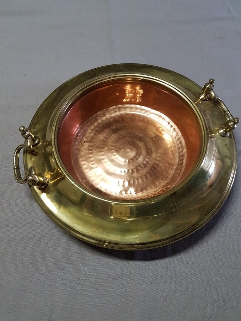 Spaanse koperen schaal, Ophalen of Verzenden, Koper