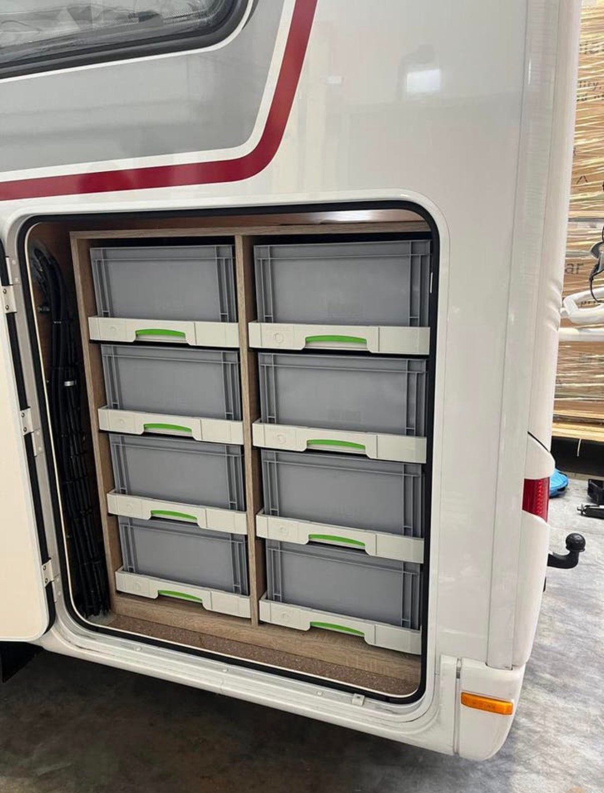 Op maat gemaakt inbouwkast voor caravan, Ophalen, Zo goed als nieuw