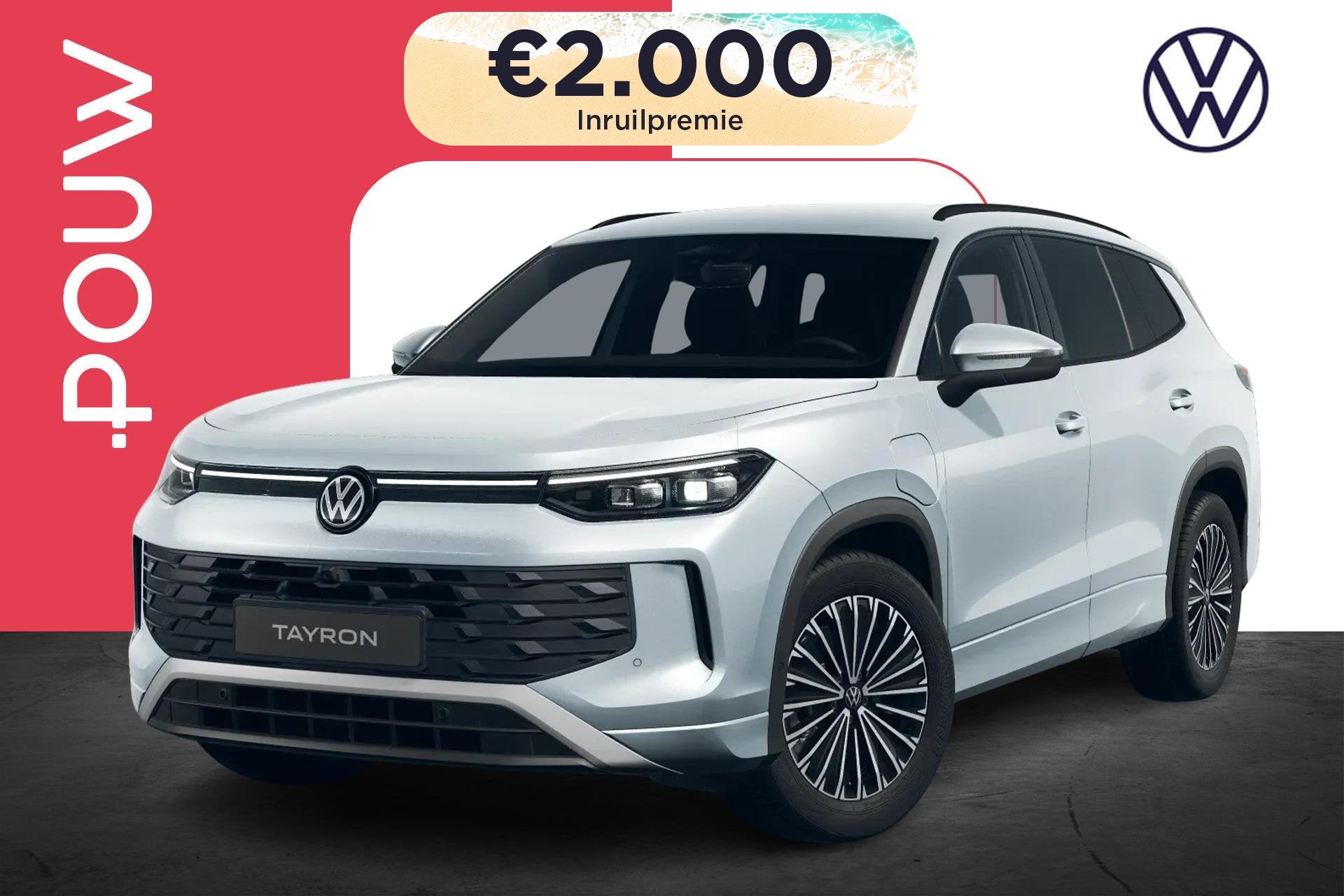 Volkswagen Tayron 1.5 eHybrid 204pk Life Edition | Design Pa, Auto's, Volkswagen, Bedrijf, Te koop, Tayron, 360° camera, ABS, Adaptive Cruise Control