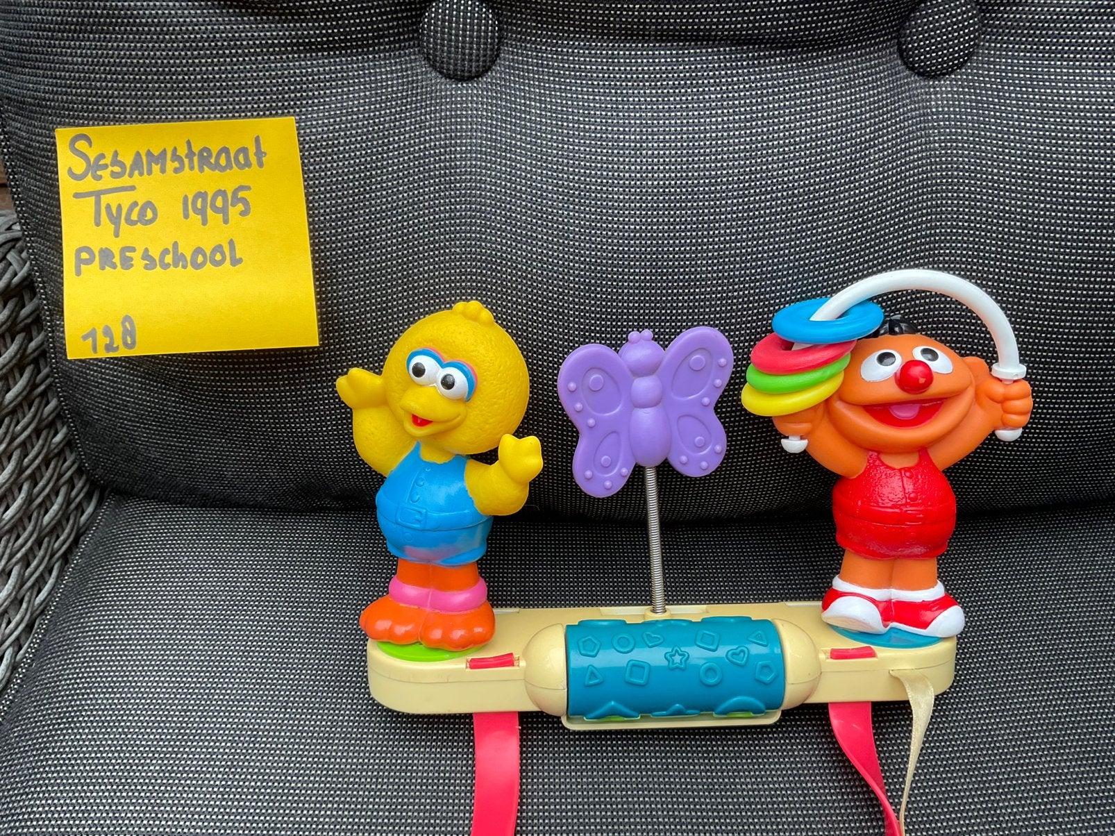 Gebruikt, niet kapot,vintage Sesamstraat TYCO speelgoed 1995, Ophalen, Overige figuren, Gebruikt, Beeldje of Figuurtje