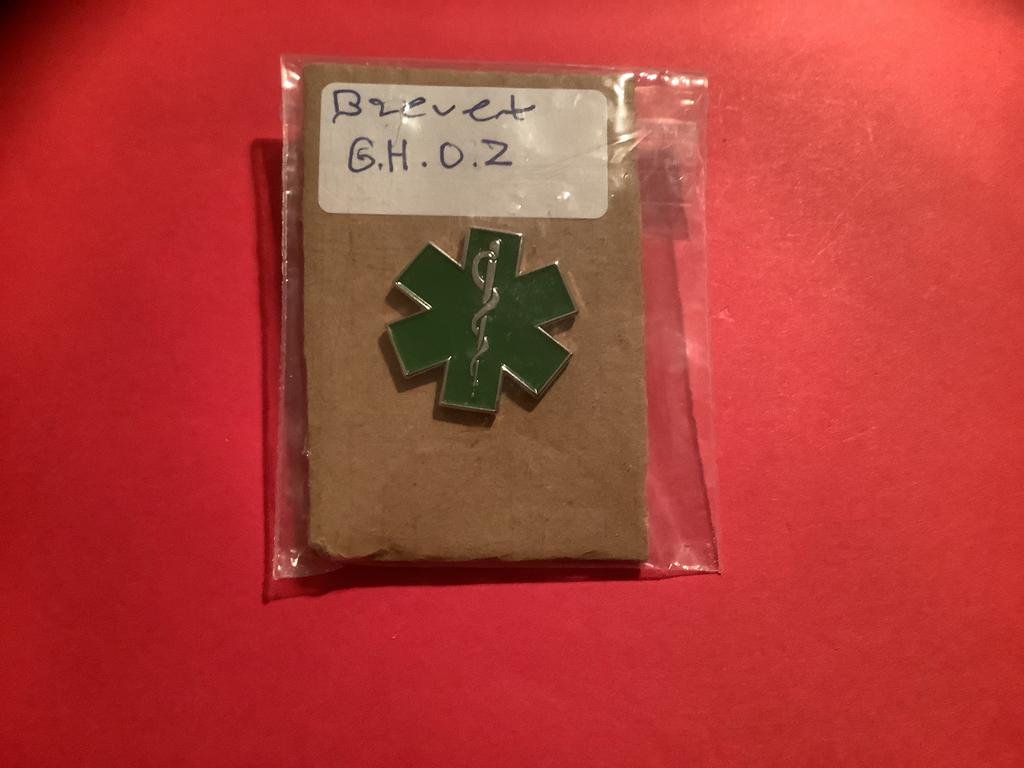 Brevet van GHOZ, Ophalen of Verzenden, Landmacht, Nederland, Embleem of Badge