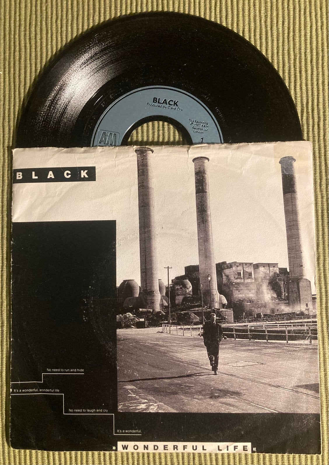 Vinyl single Black - Wonderful life, Ophalen of Verzenden, Gebruikt, Pop