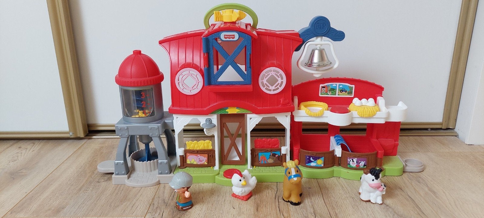 Fisher-Price Little People Boerderij (Zorg voor de Dieren), Ophalen, Zo goed als nieuw, Speelset, Met licht