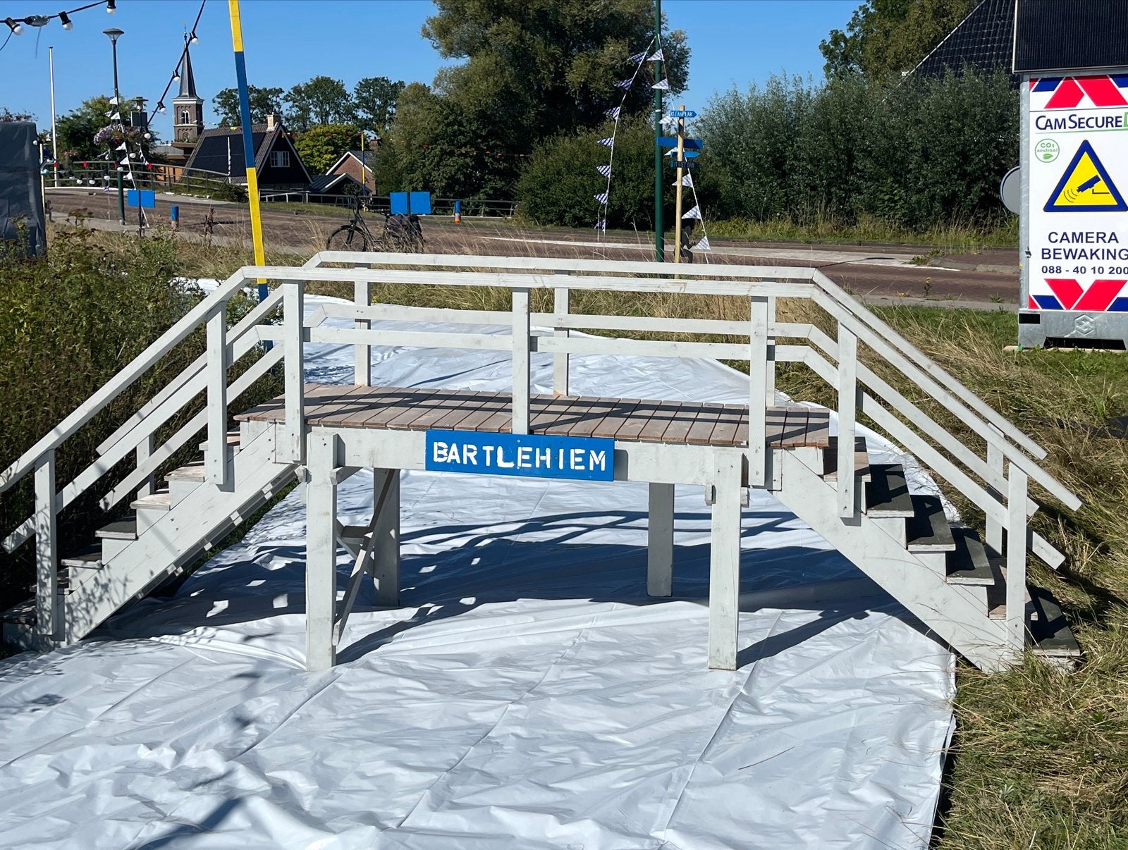 Houten bruggetje met leuningen - Ideaal voor evenementen, Ophalen, Gebruikt, Trap, Minder dan 2 meter