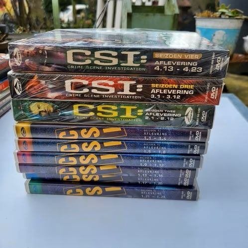 Crime Scene Investigation. Seizoen 1 t/m 4. 18 DVD's, Vanaf 12 jaar, Ophalen of Verzenden, Zo goed als nieuw, Thriller