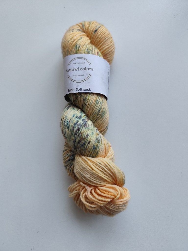 T.k. streng handgeverfd supersock zalm/groen, Ophalen of Verzenden, Nieuw, Breien of Haken, Wol of Garen