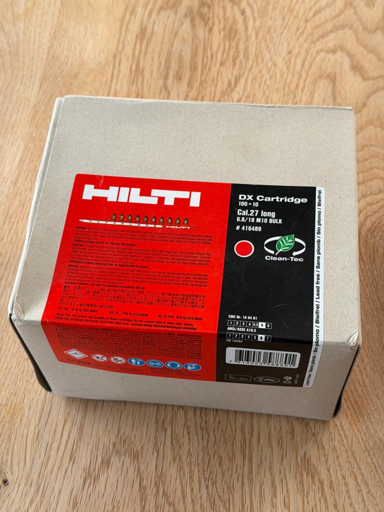 Hilti DX Cartridge Cal.27 long 6.8/18 M10 BULK, Ophalen of Verzenden, Nieuw, Overige typen