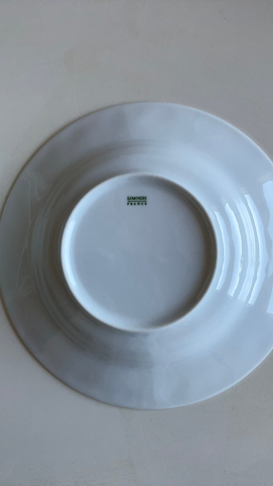 5 diepe borden 22 cm Limoges, Ophalen of Verzenden, Zo goed als nieuw, Bord(en), Overige stijlen