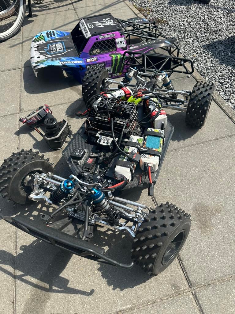 Losi 5 ive full aluminium 24s super snel met heel veel extra, Auto offroad, Zo goed als nieuw, Overige schalen, Ophalen