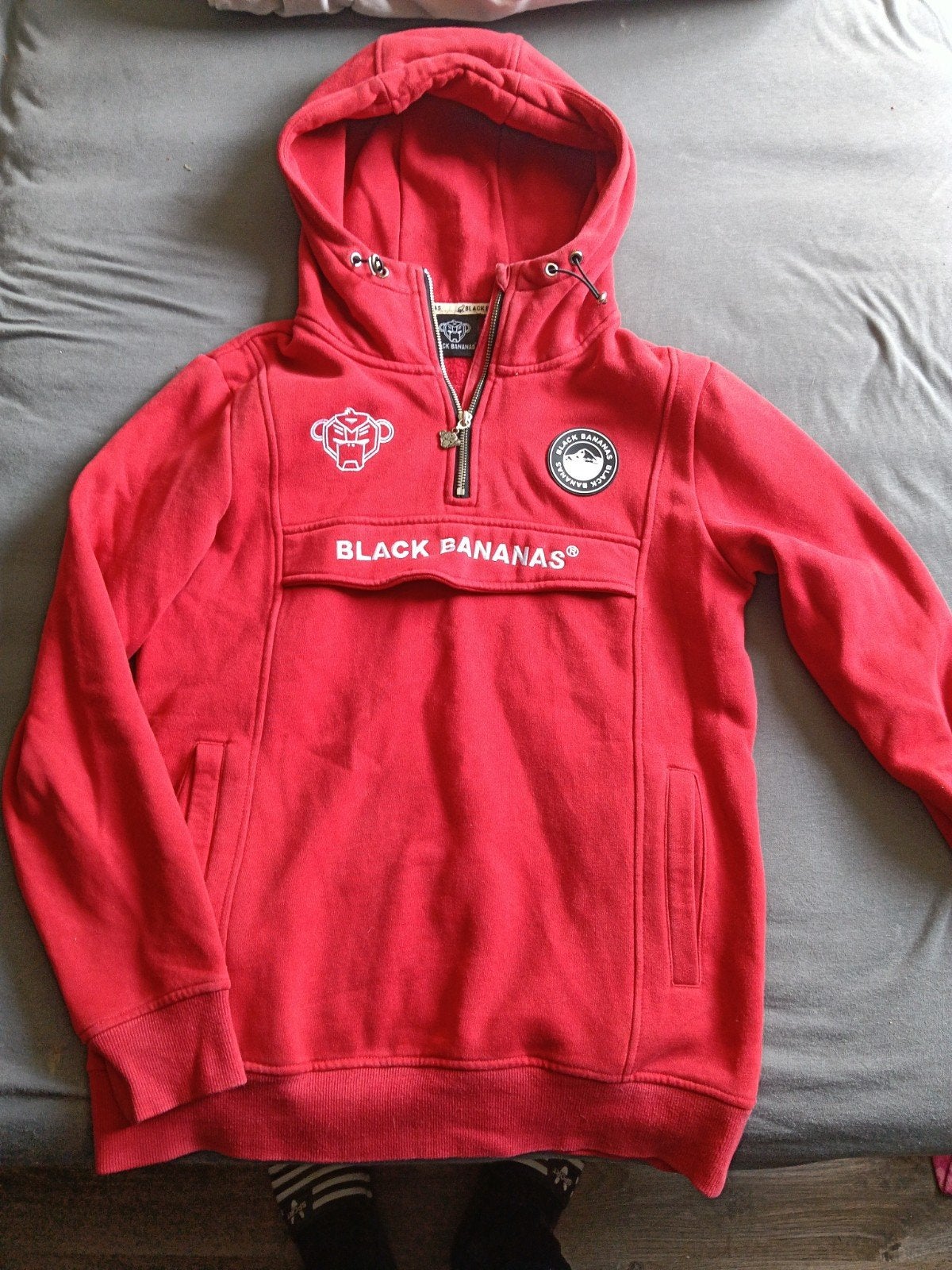 Black Bananas Hoodie Rood - Maat S, Ophalen of Verzenden, Black Bananas, Gedragen, Rood