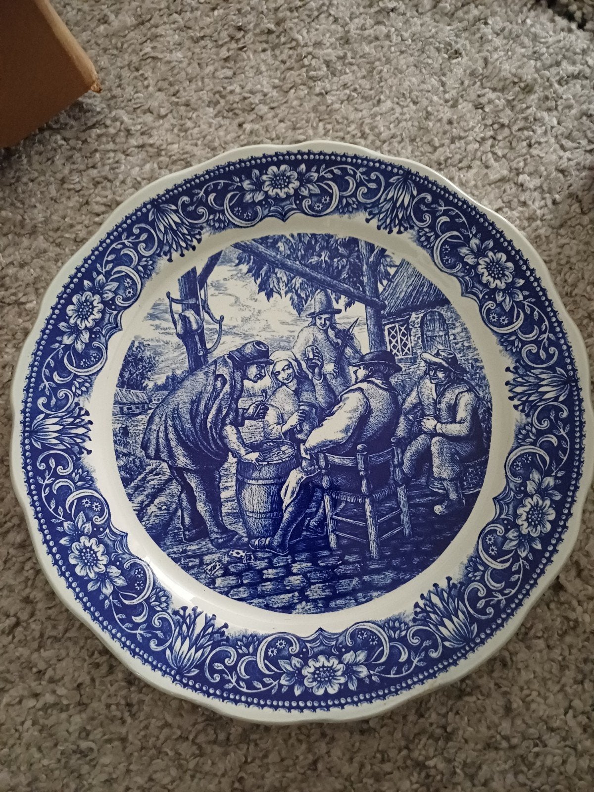 Boch Frères La Louvière Delft wandbord, Antiek en Kunst, Ophalen of Verzenden