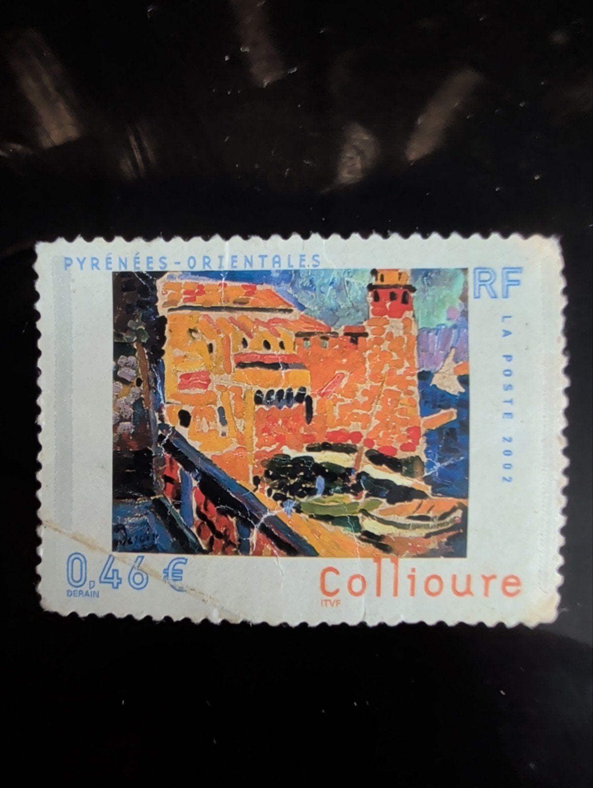 Frankrijk 2002 Collioure postzegel - André Derain schilderij, Ophalen of Verzenden