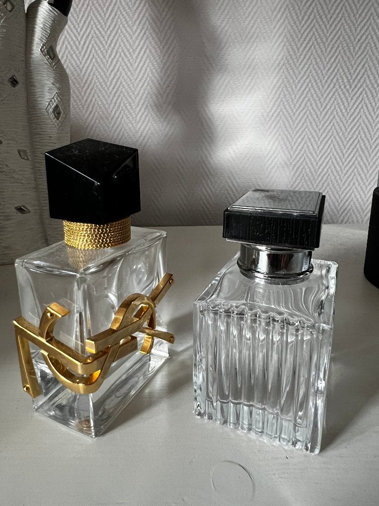 2 lege parfumflesjes, Verzamelen, Ophalen, Gebruikt, Parfumfles