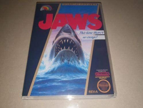 Jaws NES Game Case, Avontuur en Actie, Verzenden, 1 speler, Zo goed als nieuw