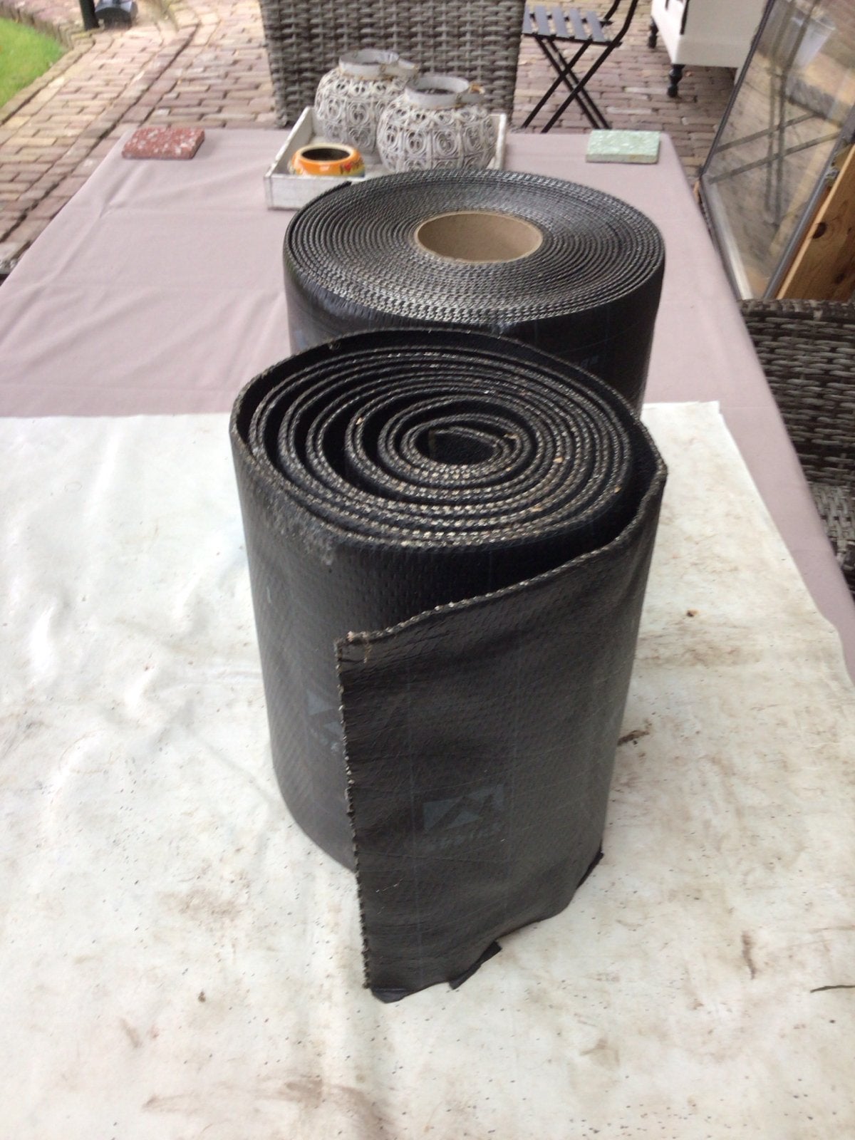 Ubiflex loodvervanger - 2 rollen, Overige materialen, Gebruikt, Zwart, Ophalen of Verzenden