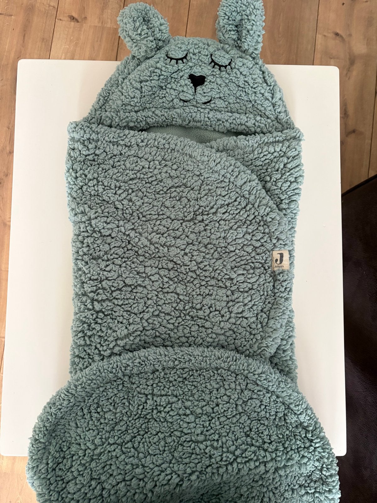 Jollein Teddy Wikkeldeken Konijn Groen, Ophalen, Groen, Jollein, Zo goed als nieuw