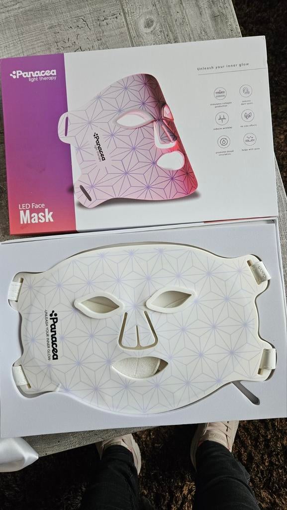 Panacea Light Therapy LED Gezichtsmasker - Nieuw, Ophalen of Verzenden, Zo goed als nieuw