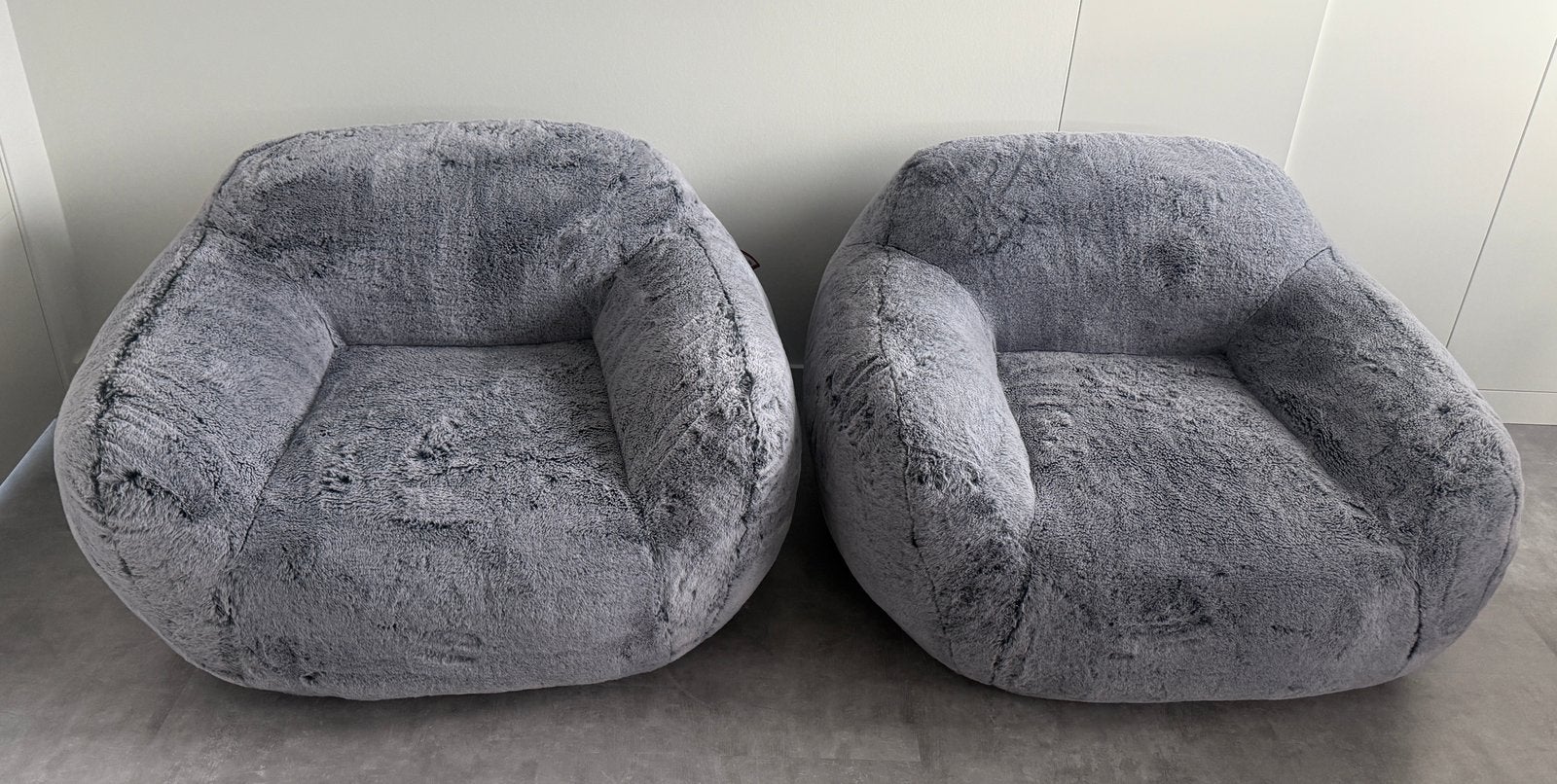 Fluffy lounge zitzak 2 stuks, Ophalen, Zo goed als nieuw, Overige vormen, Stof