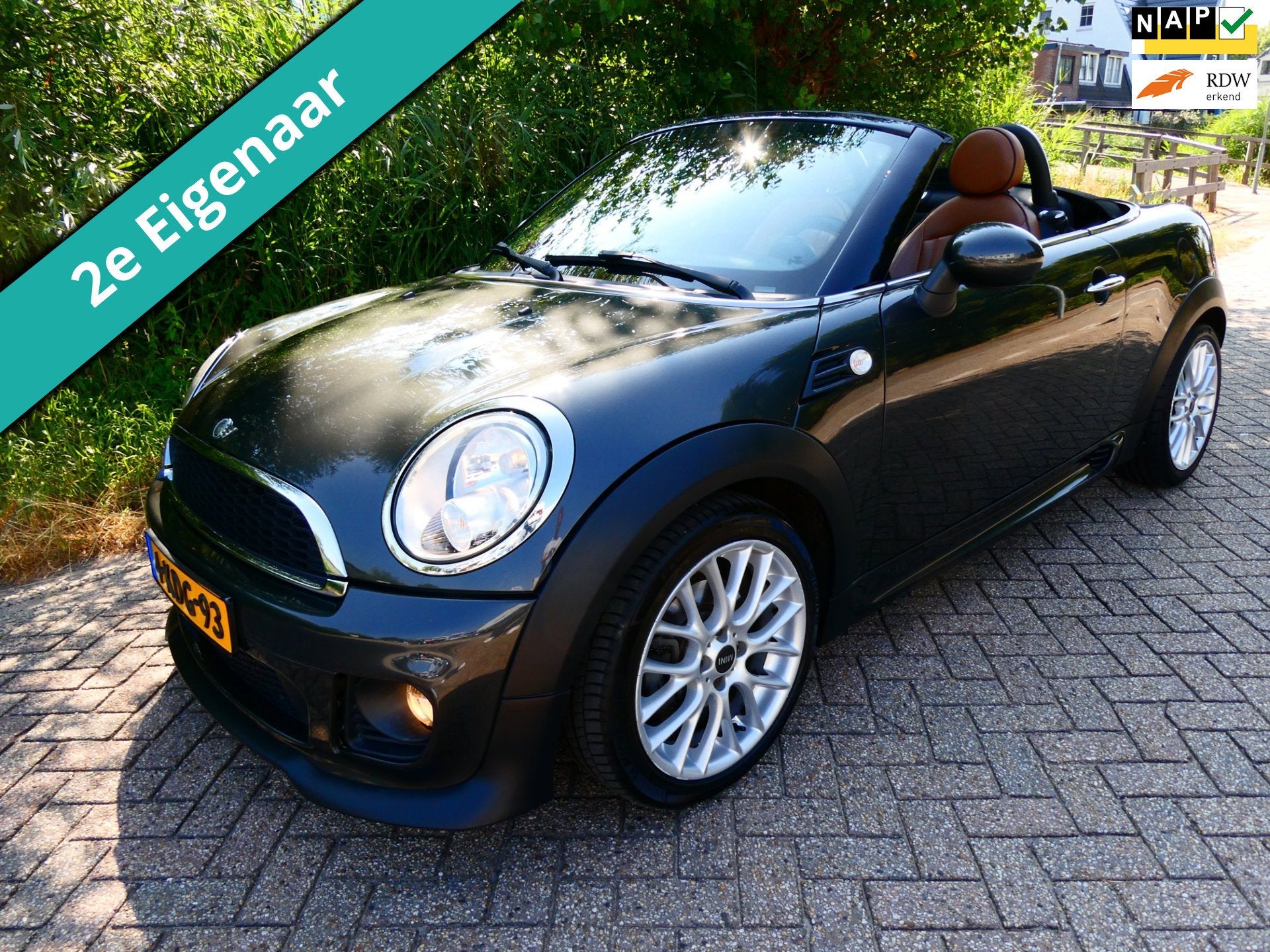 Mini Roadster 1.6 Cooper 122pk 2e eig. 138.000km. Clima Lede, Auto's, Voorwielaandrijving, Euro 5, Gebruikt, Roadster