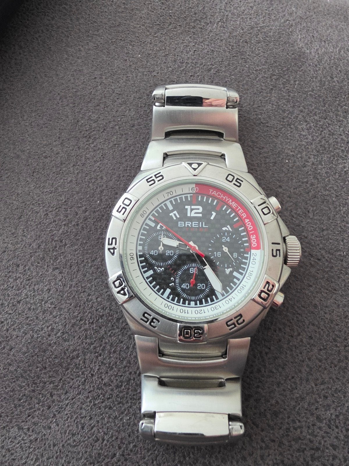 Breil Tribe herenhorloge - Zo goed als nieuw, Overige merken, Staal, Staal, Polshorloge