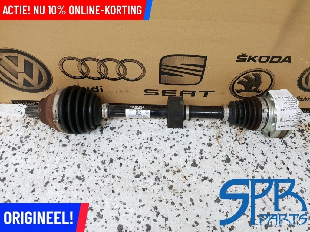 E-GOLF GOLF 7 VII Aandrijfas LINKS 5QE407271C 5QE 407 271C, Audi, Gebruikt