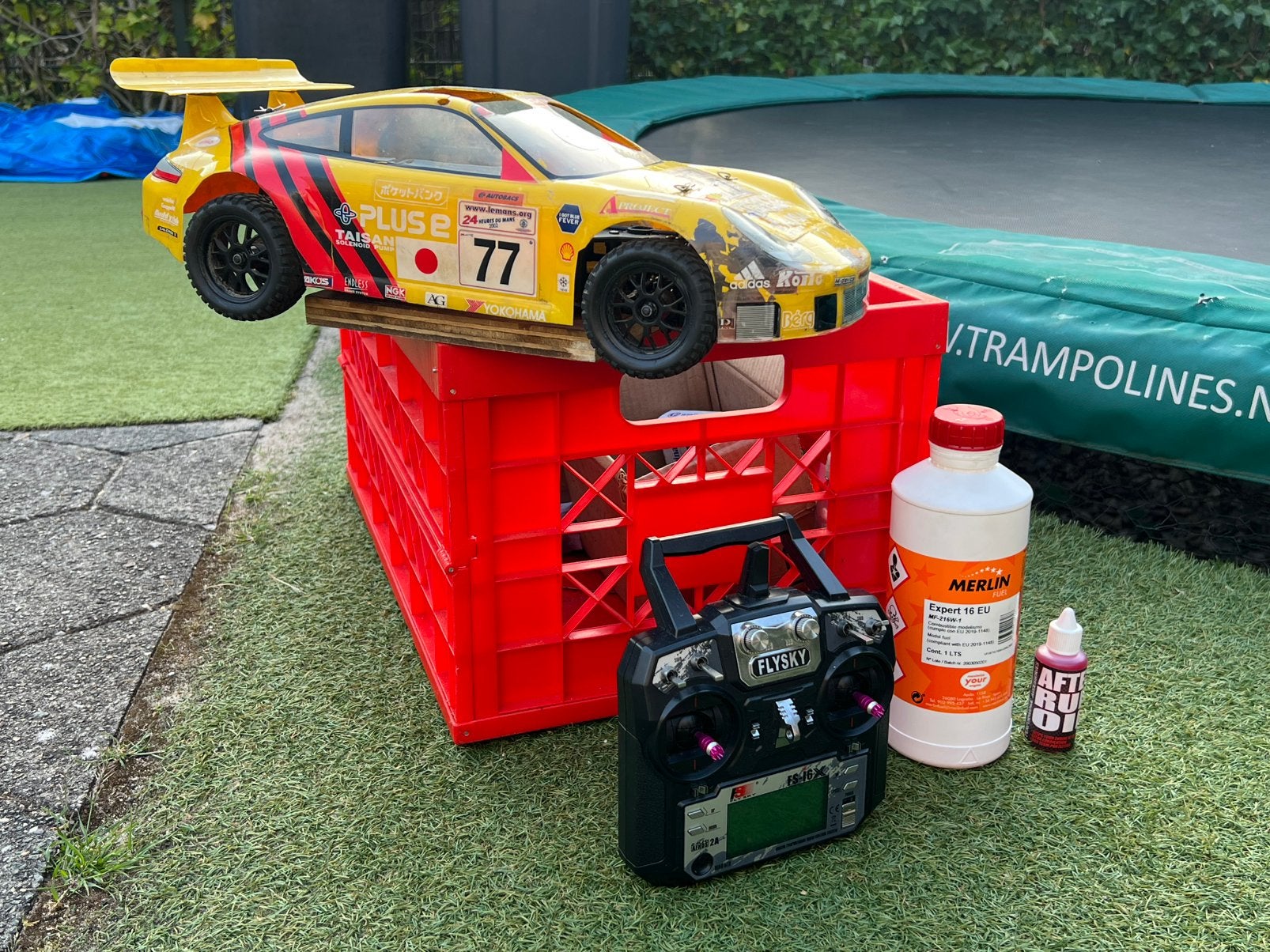 Complete rc nitro hobby kyosho gx15, Ophalen of Verzenden, Zo goed als nieuw, Nitro, Auto offroad