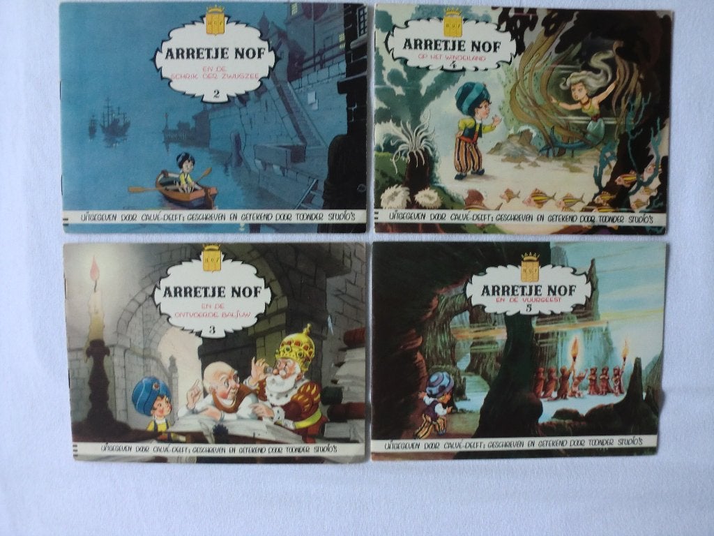 Calve-Delft - Arretje Nof dln 2 t/m 8 (in zeer mooie staat), Boeken, Meerdere stripboeken, Ophalen of Verzenden, Gelezen, Calve en Marten Toonder Studio''s