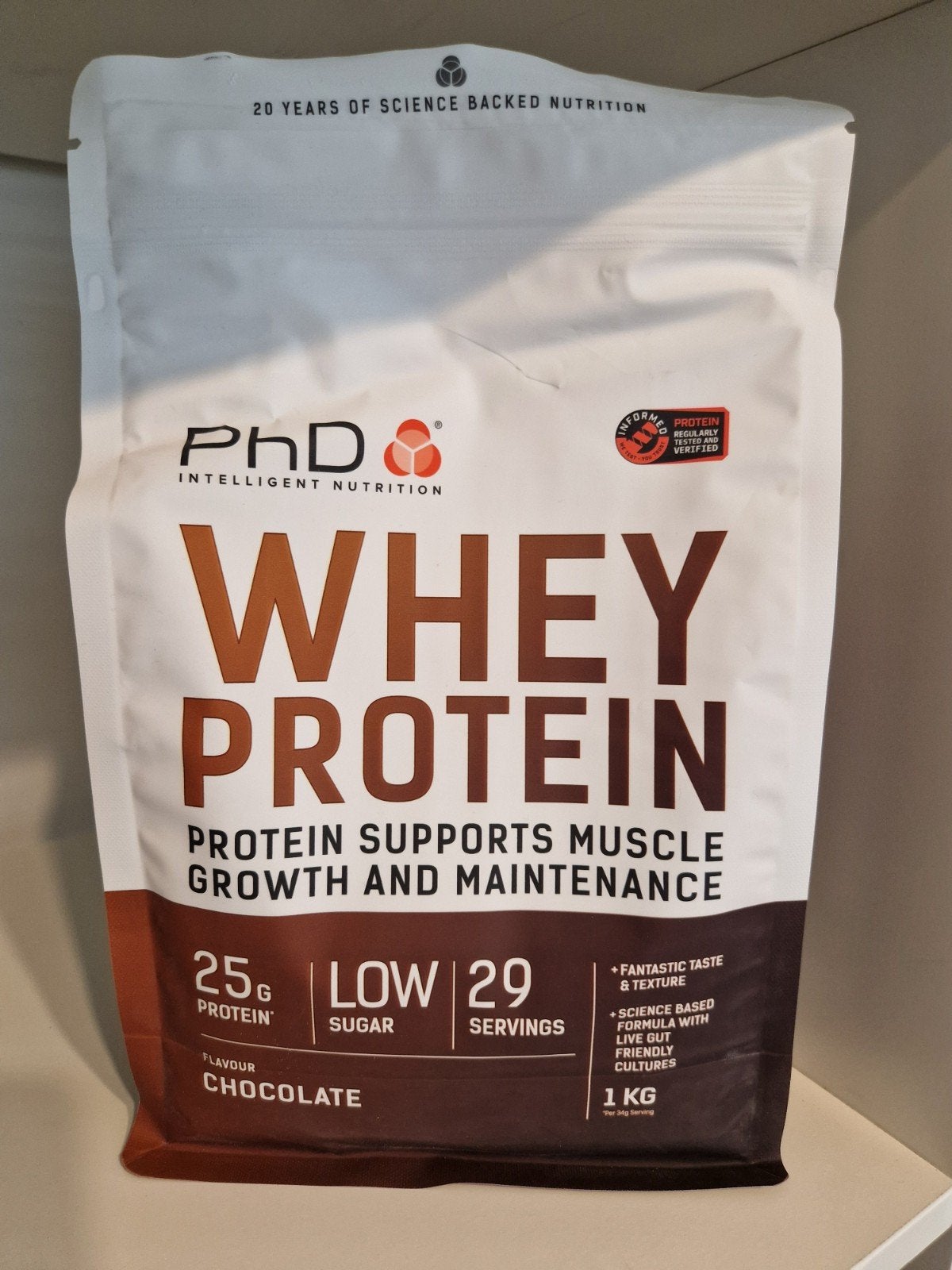 PHD Whey Protein poeder chocolade, Ophalen of Verzenden, Nieuw, Poeder of Drank